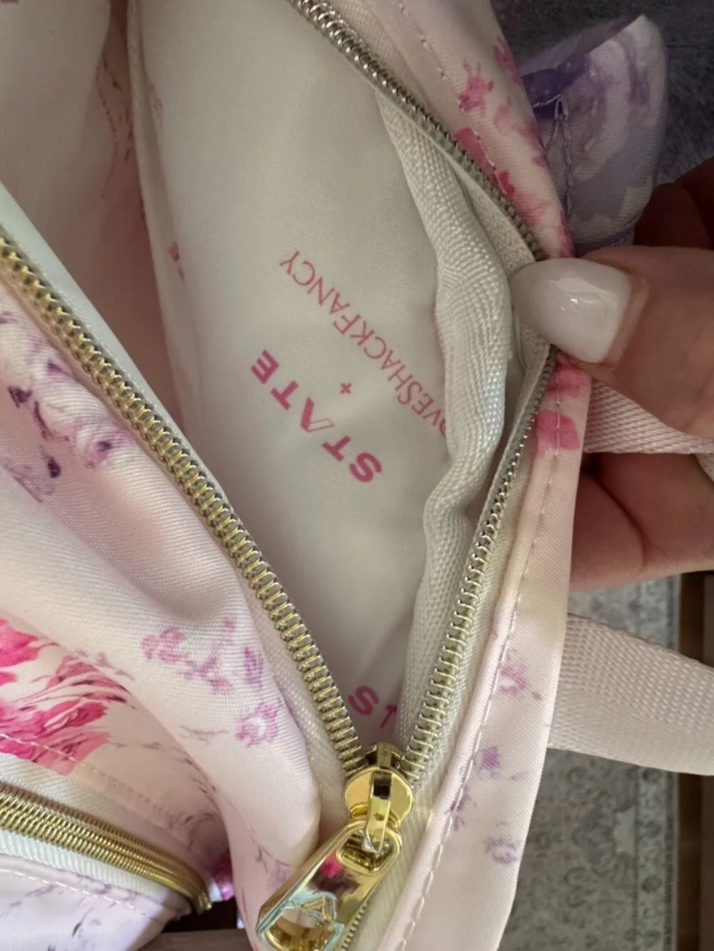 STATE x LoveShackFancy Kane Double Pocket Backpack — Floral
